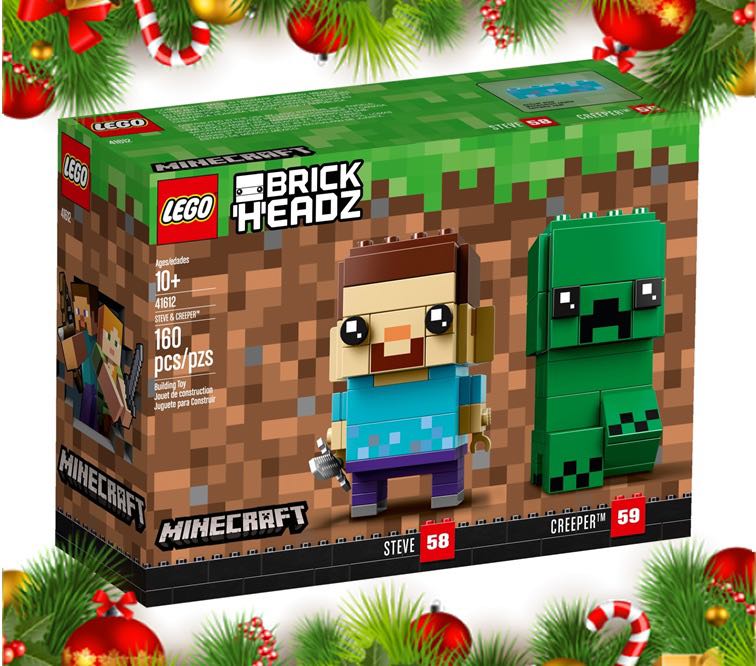 Steve and hot sale creeper brickheadz