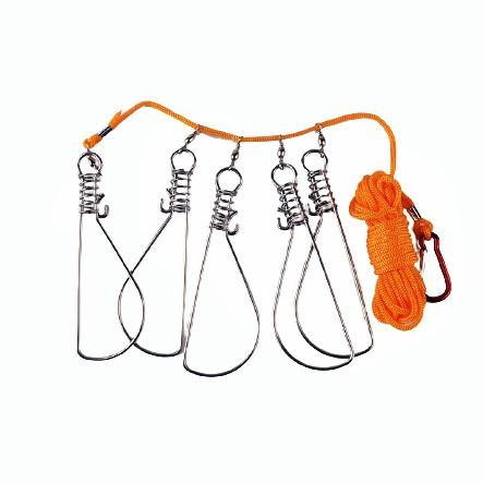 Fish Stringer (Category: Fishing) located in Singapore. Submitted by onefishing (Listing ID 1057740511, Image 1). Description: Live Fish Lock $9.00 5m Wire Coil + 5 stainless steel lock and a carabiner $7.50 5m Nylon rope + 5 stainless steel lock and a carabiner Additional LOCK $1 per piece Question? Whatsapp me >> wa.me/6590481311 Check out other items that we sell sg.carousell.com/onefishing/ LIKE & SHARE our Facebook page www.facebook.com/onef