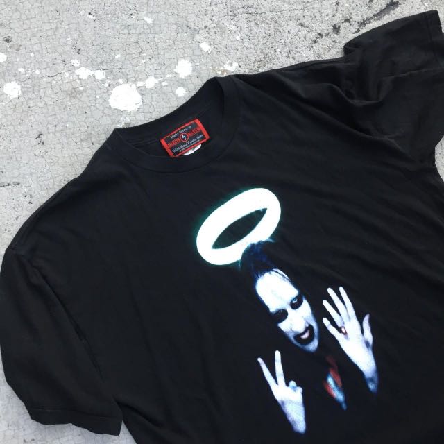 Marilyn Manson Middle Finger Vintage Tee