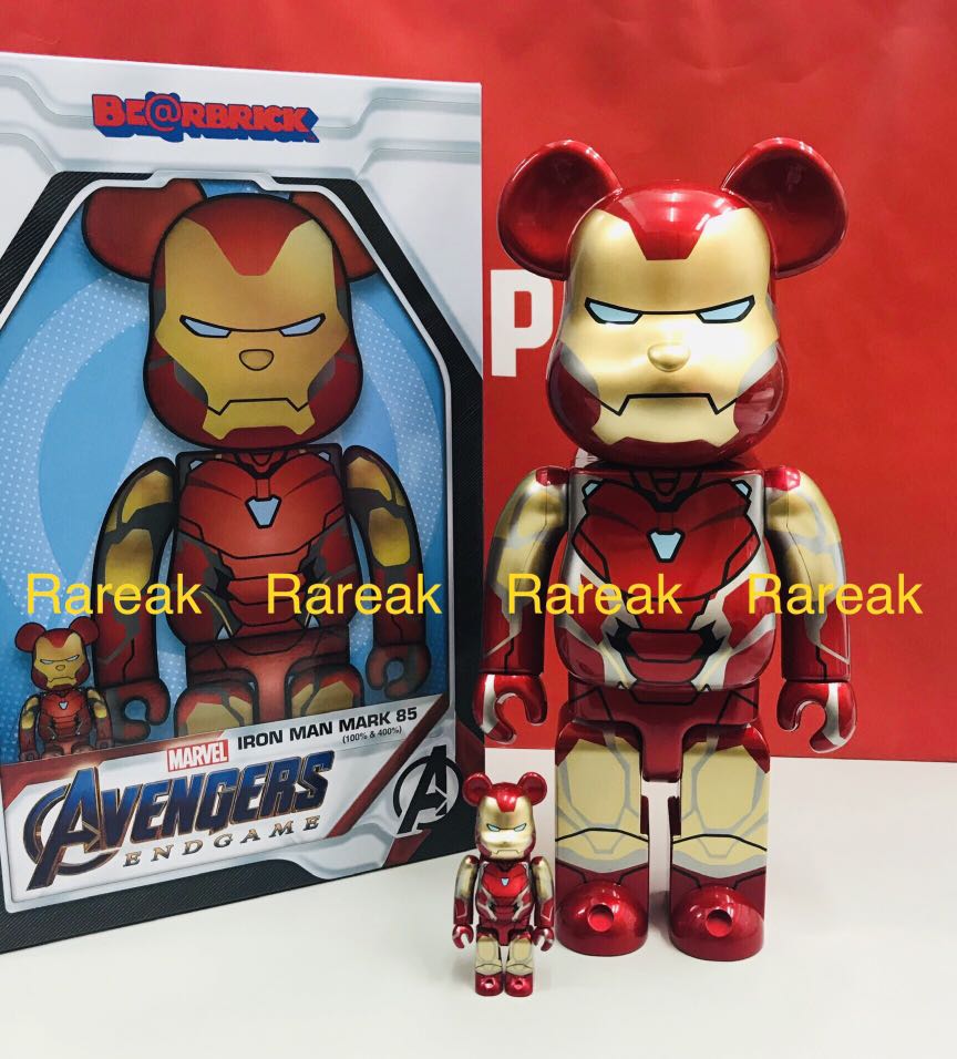 Medicom Bearbrick 2020 Marvel Ironman mark 85 Iron Man 400% + 