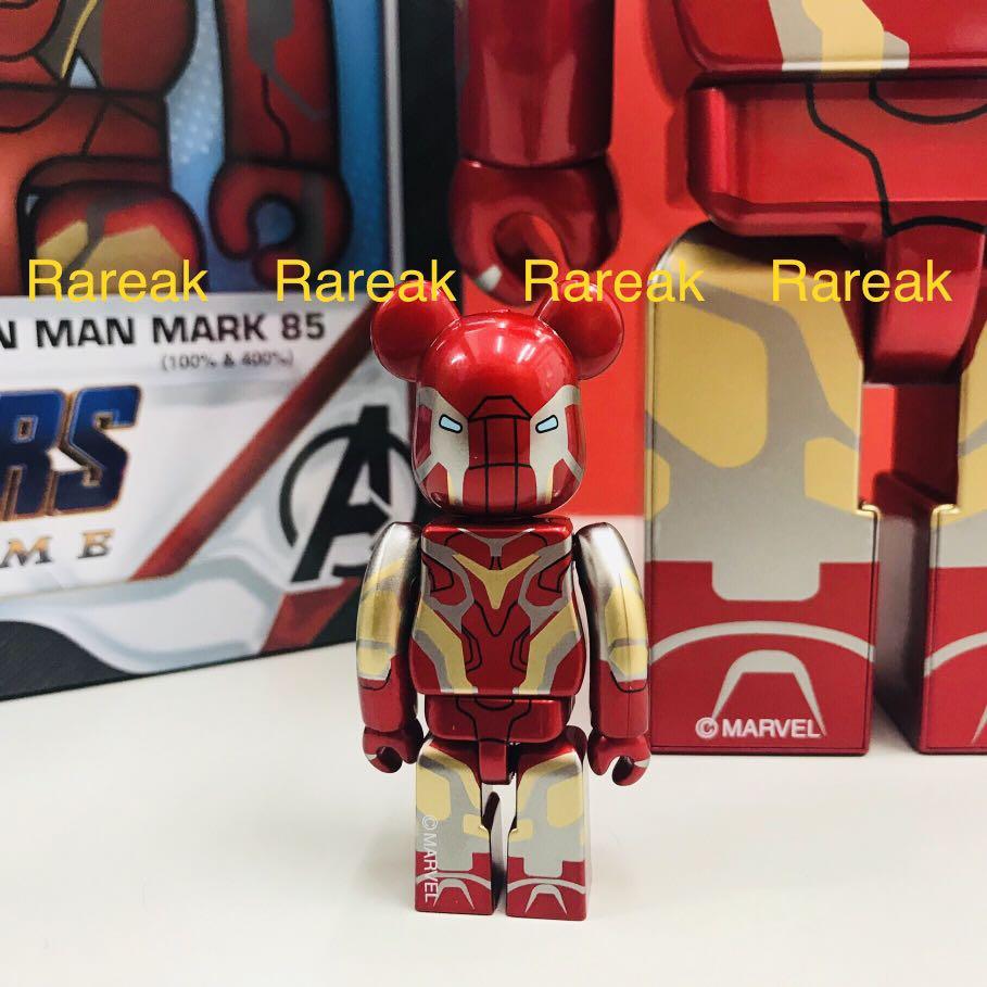 Medicom Bearbrick 2020 Marvel Ironman mark 85 Iron Man 400% + 100 