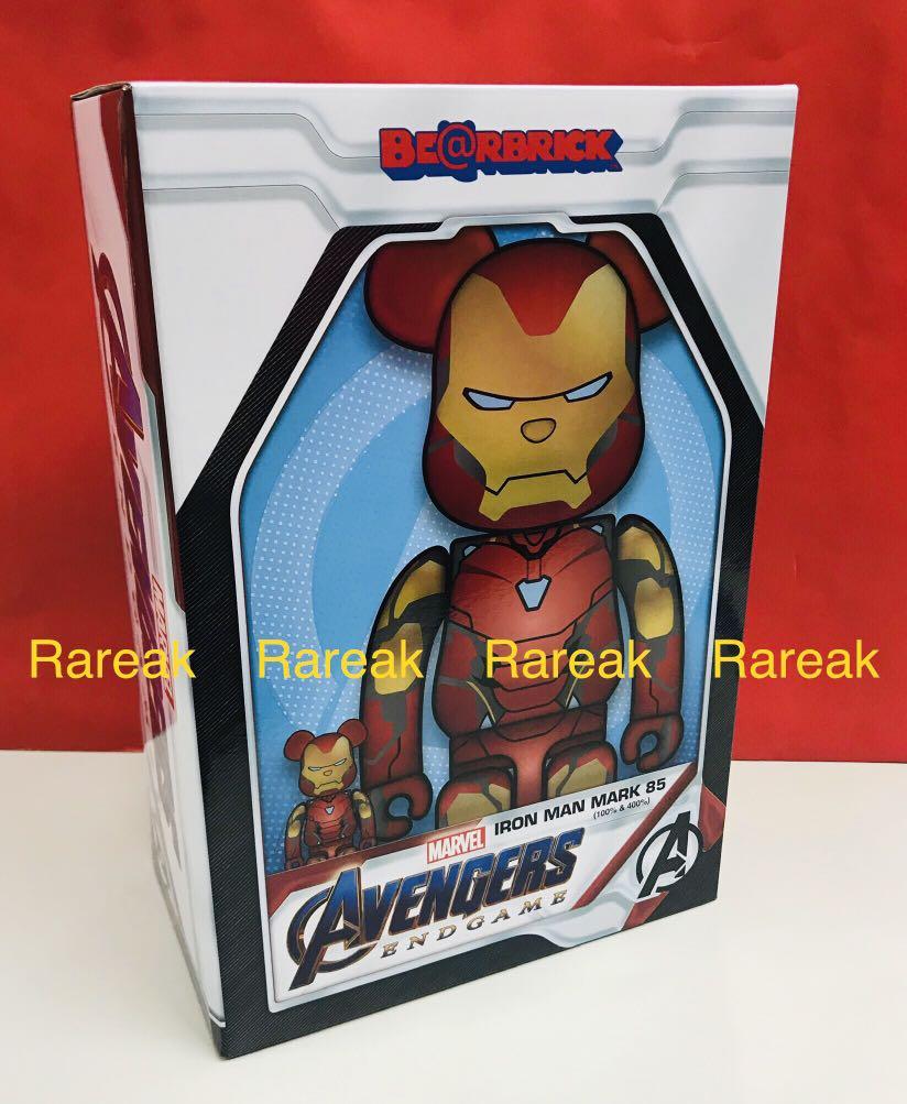 Medicom Bearbrick 2020 Marvel Ironman mark 85 Iron Man 400% + 100 