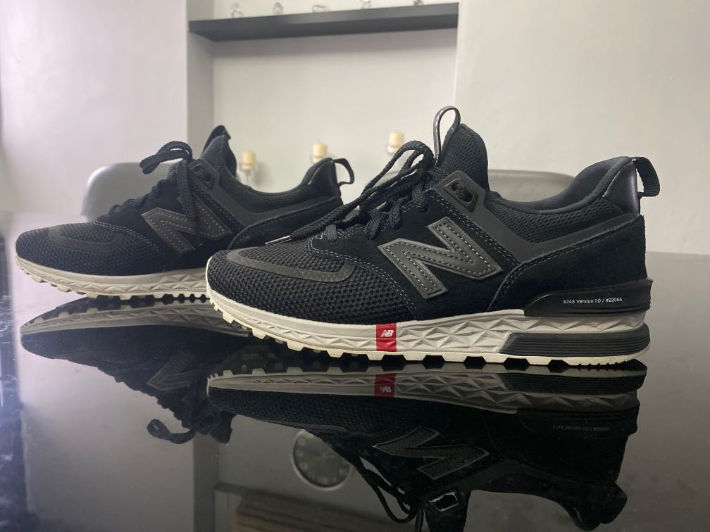 New balance 574 on sale fresh foam black