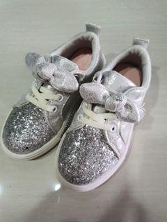 New silver sneakers