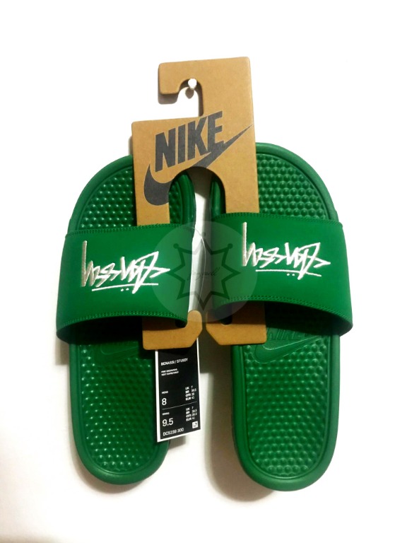 Nike benassi stussy store green