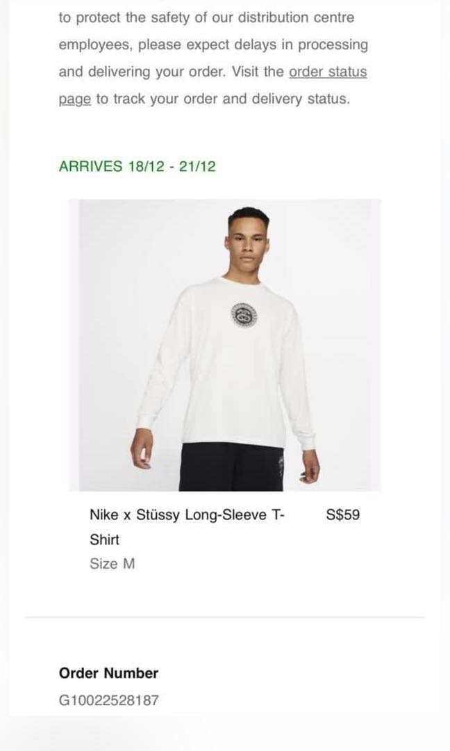 nike stussy long sleeve
