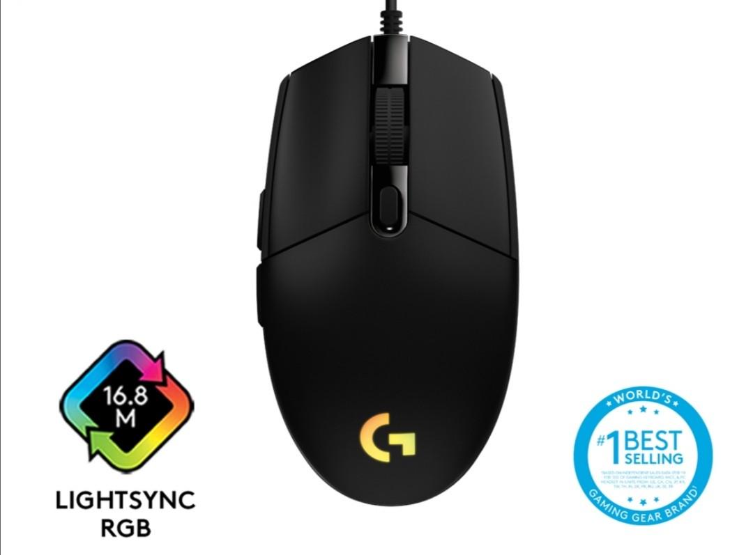 Original Logitech G102 LIGHTSYNC Gaming Mouse Black Computers