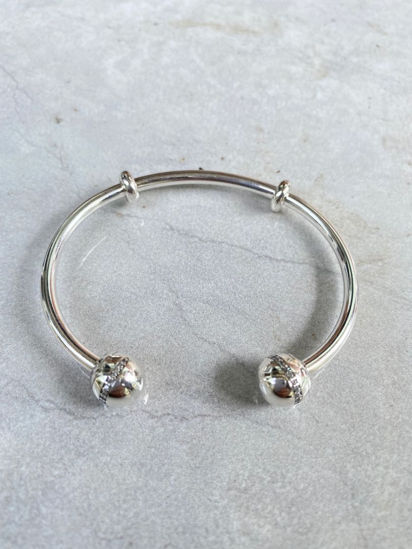 Pandora shooting star open bangle best sale