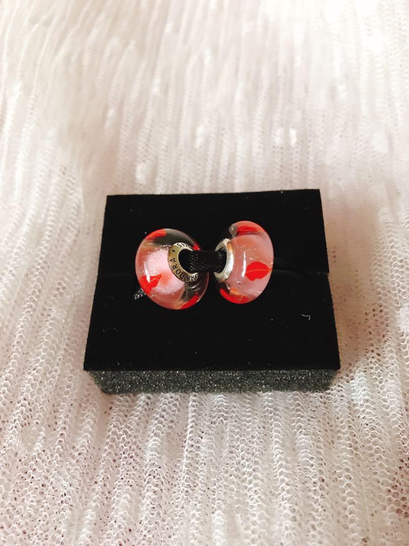 Pandora red lips charm shop