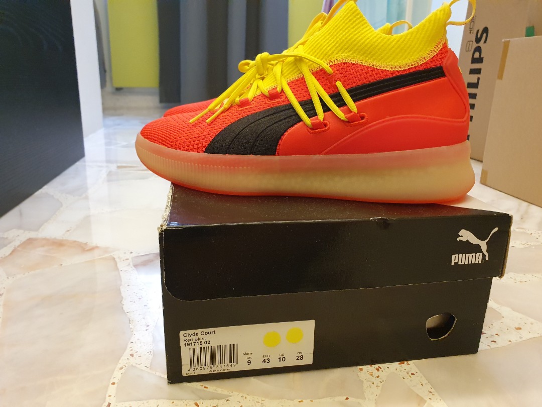 Puma clyde on sale court disrupt orange