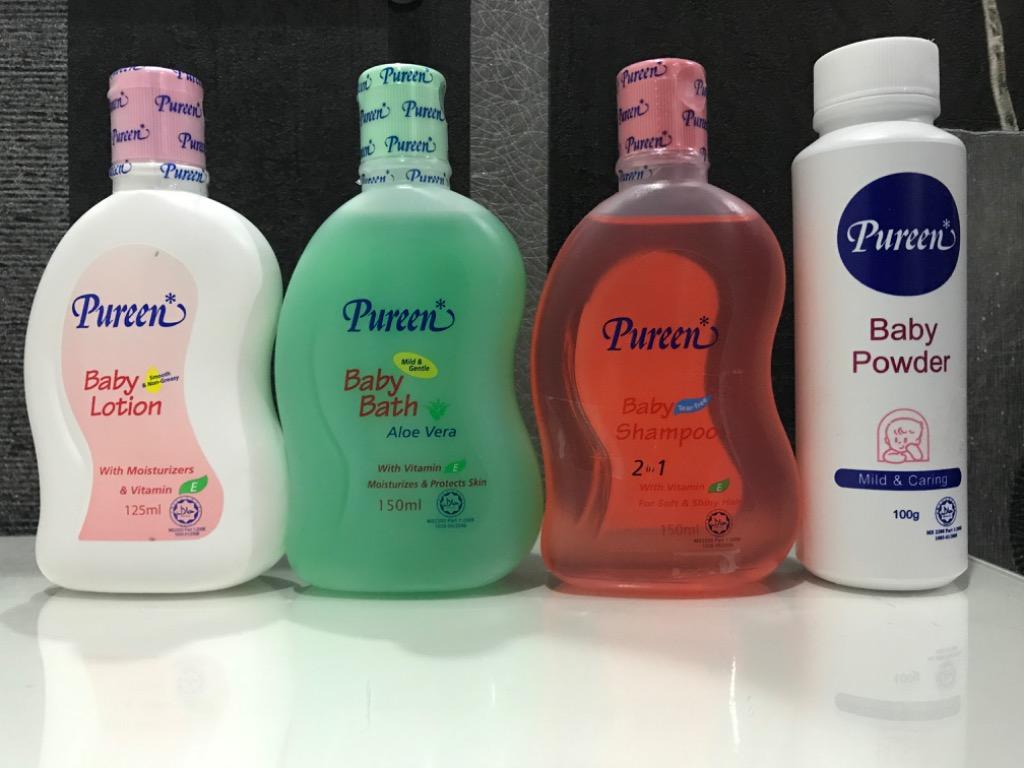 Pureen Set Bath Lotion Shampoo Powder Babies Kids Others On Carousell