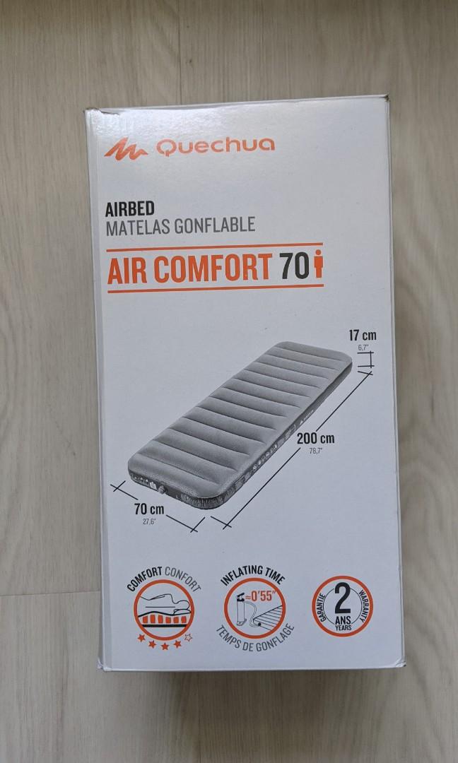 quechua double air bed