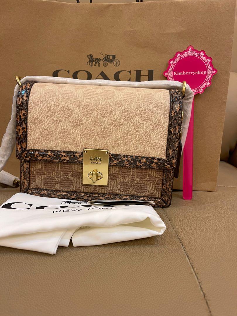 Coach snakeskin crossbody bag cheap