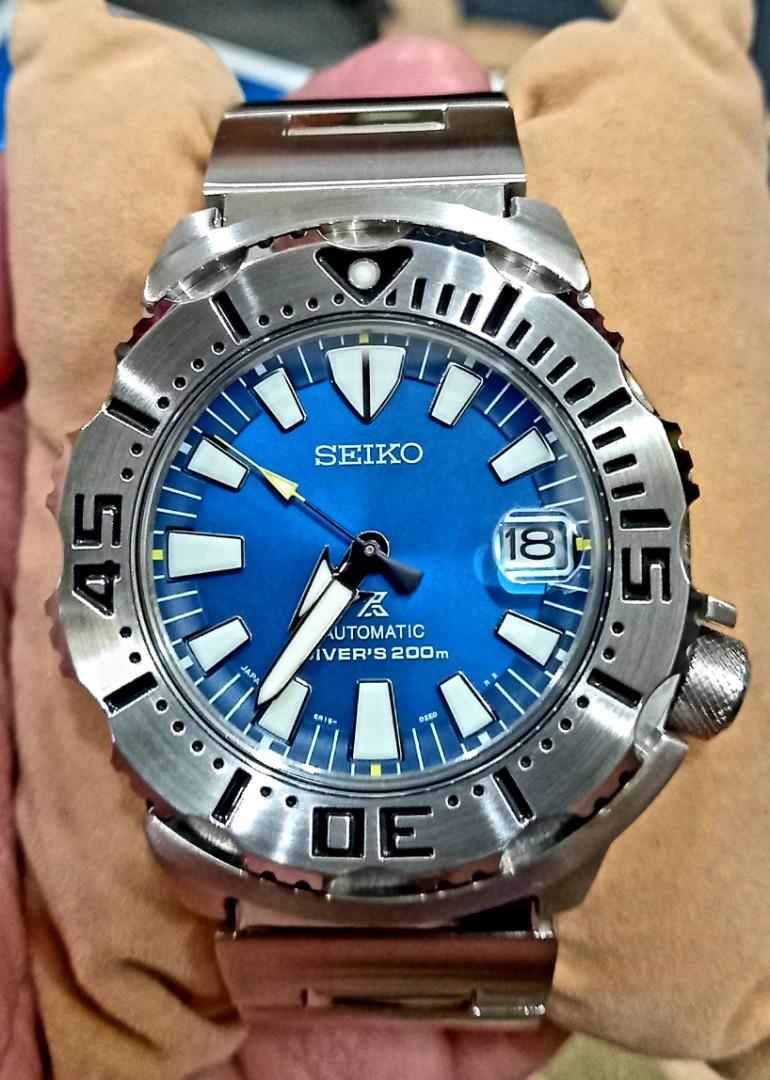 Seiko Monster Gen 3 - Blue Coral SBDC067, Men's Fashion, Watches &  Accessories, Watches on Carousell