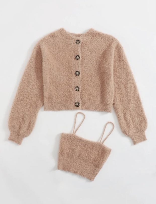shein cardigan set