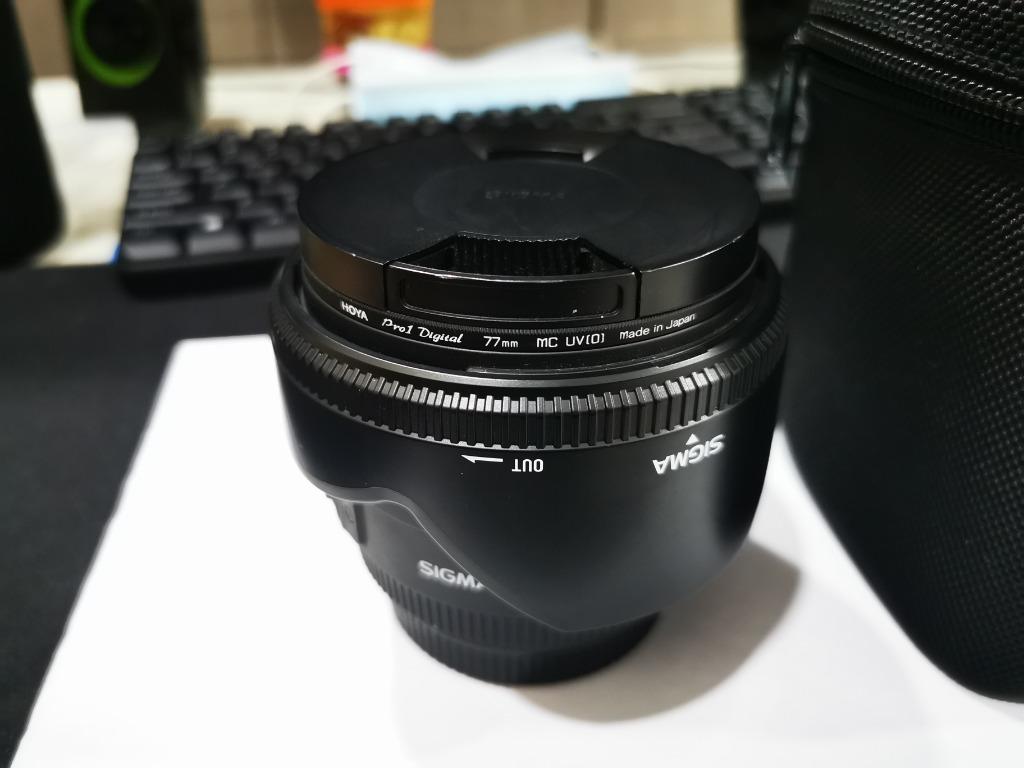 Sigma 50mm F1 4 Ex Dg Hsm Len For Canon Af With Hoya Uv Filter Photography On Carousell
