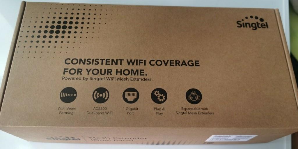 Singtel Wifi Mesh Extender AC2600 (Dual Pack), Everything Else on Carousell