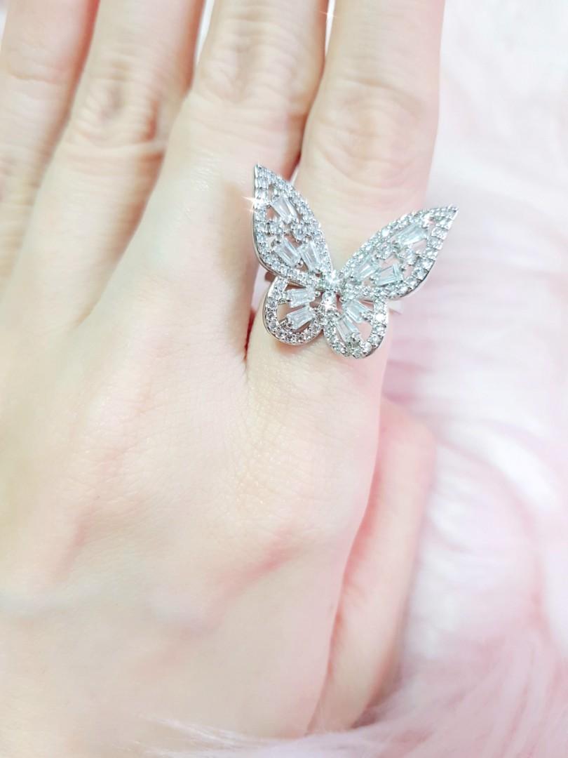 Adjustable butterfly ring discount