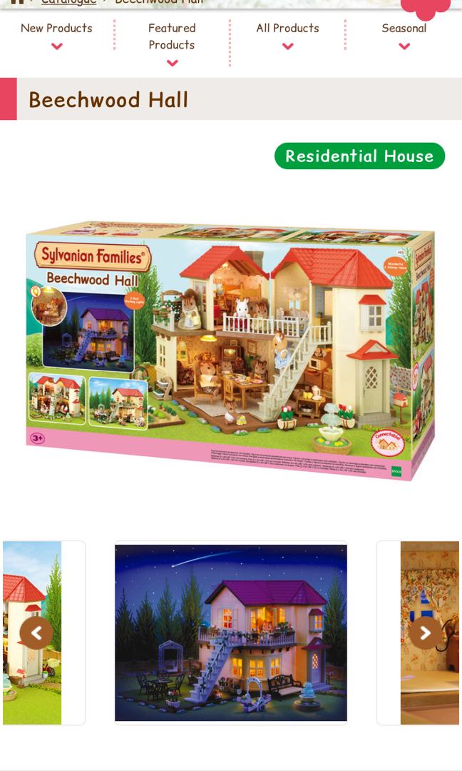Sylvanian families christmas beechwood hall new arrivals