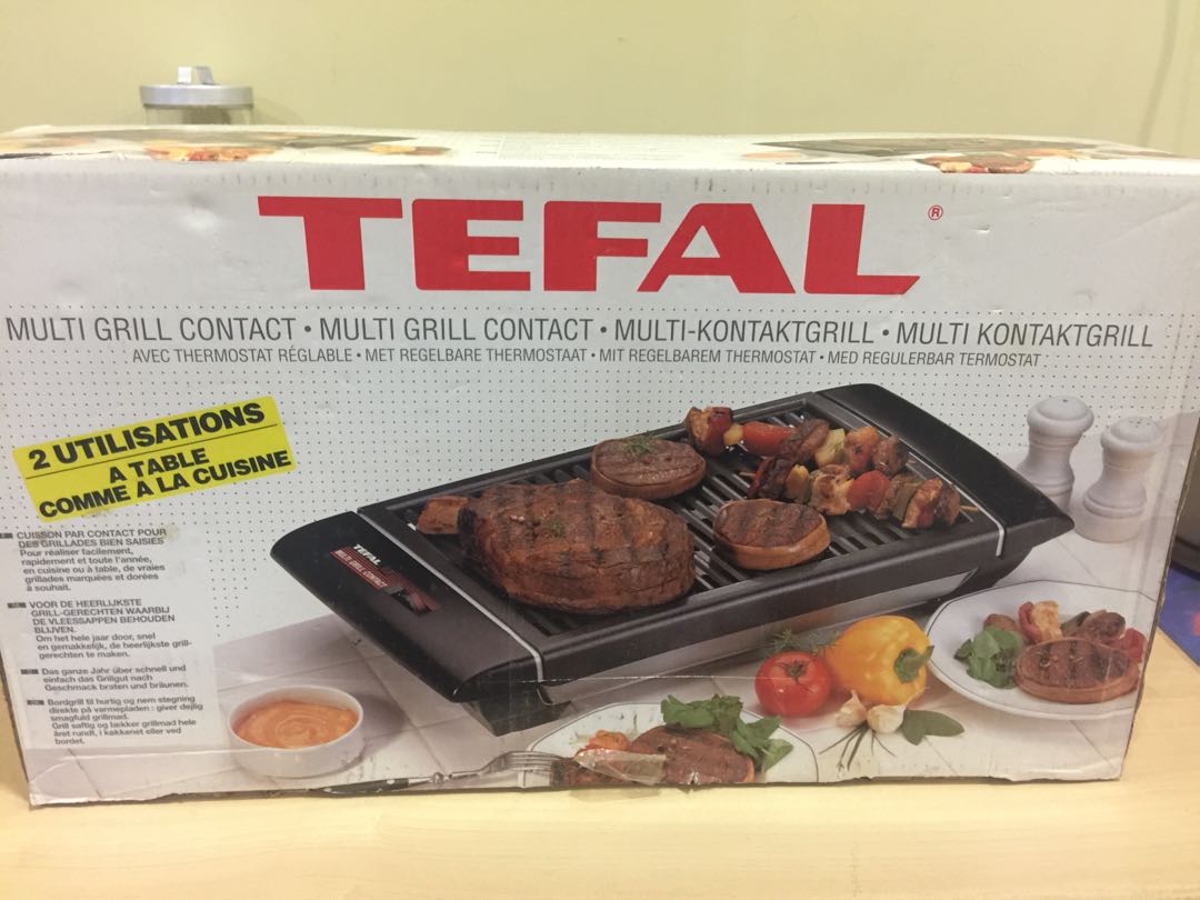 bronzen Recensent abortus Tefal Electric Multi-Grill Contact, TV & Home Appliances, Kitchen  Appliances, BBQ, Grills & Hotpots on Carousell