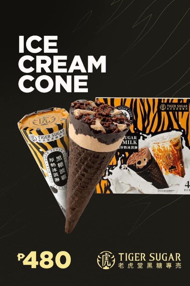 Tiger sugar ice cream 4 pcs per box, Food & Drinks, Packaged & Instant