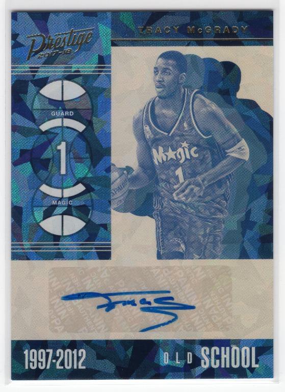 TRACY McGRADY PANINI PRESTIGE STICKER AUTO, Hobbies & Toys 