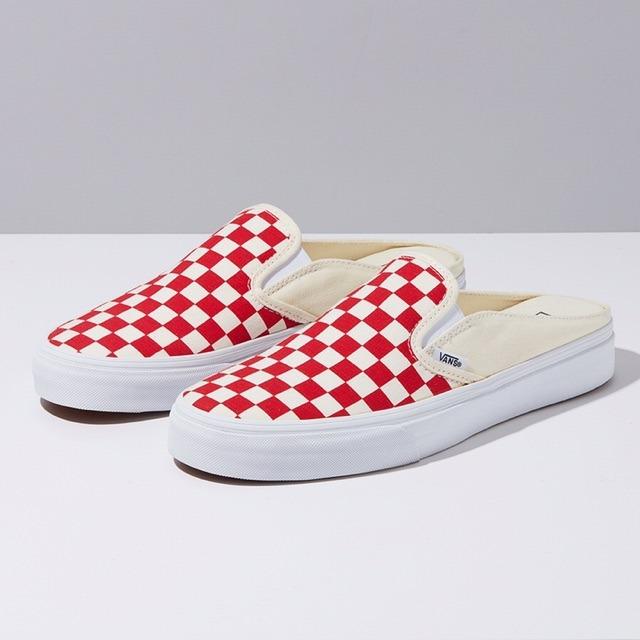 Red shop slip on