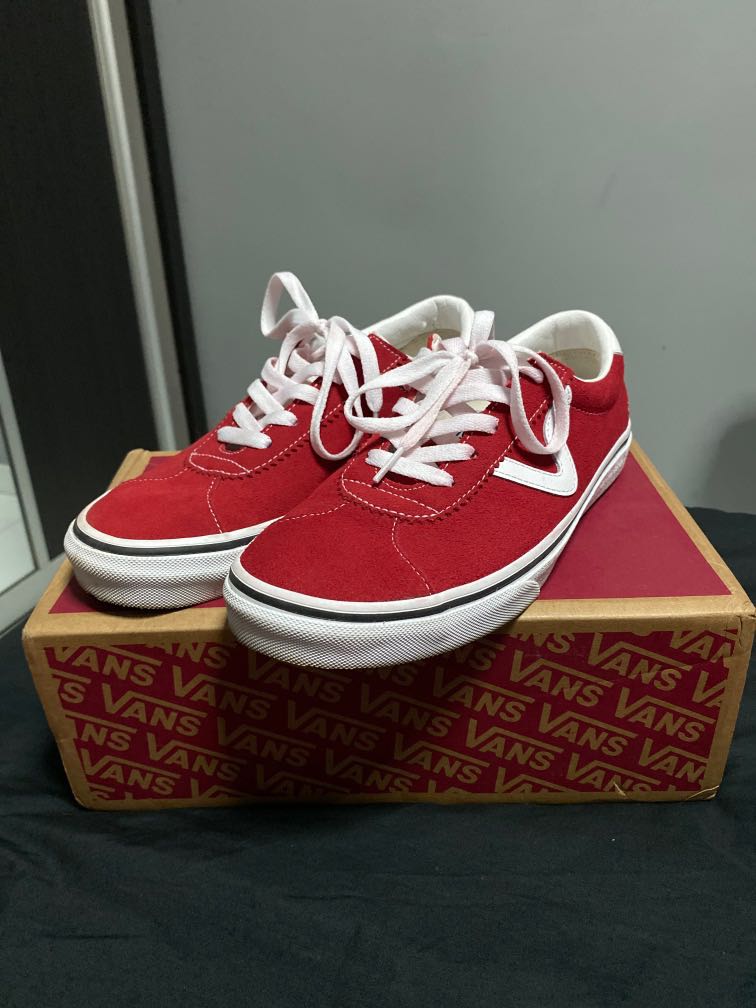 vans sport suede red