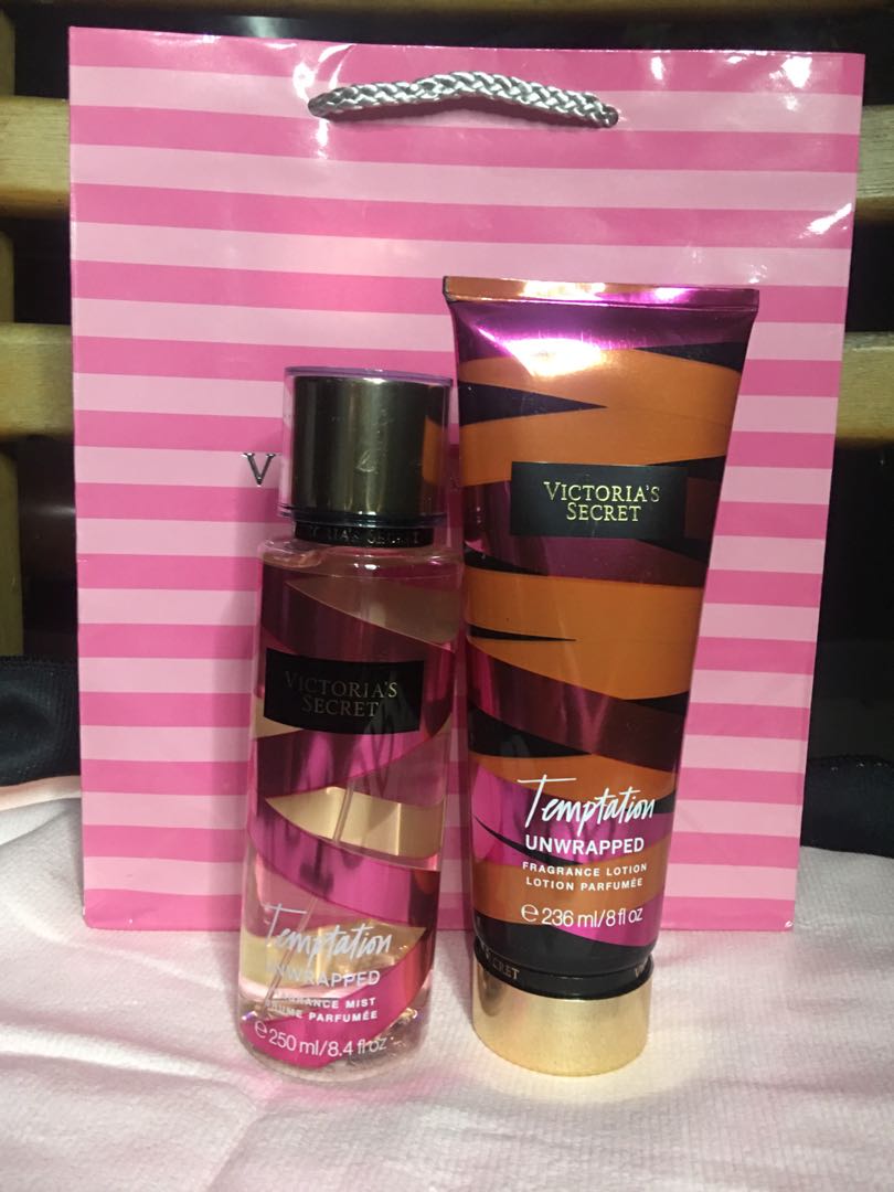 victoria's secret temptation unwrapped fragrance mist