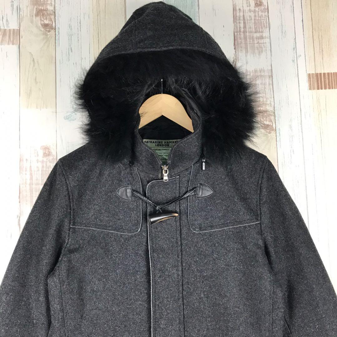 90s KATHARINE HAMNETT fur duffel coat