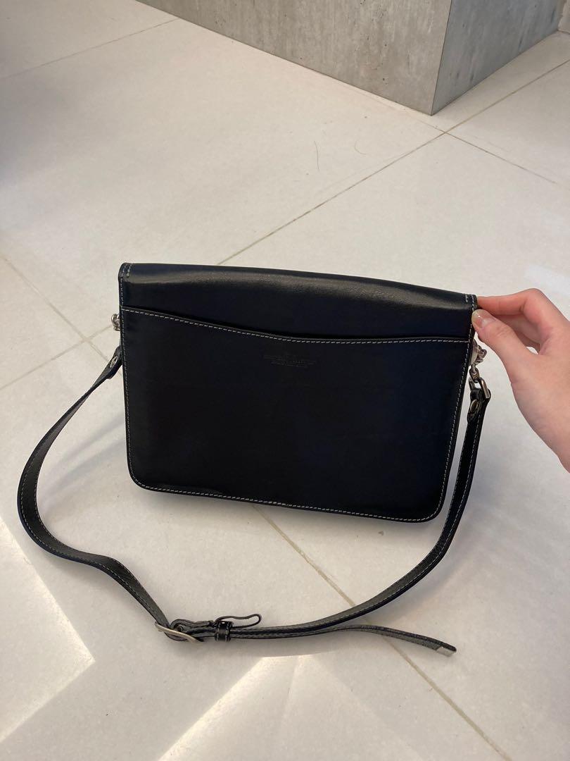 Vintage Bonia leather black shoulder bag, Women's Fashion, Bags ...