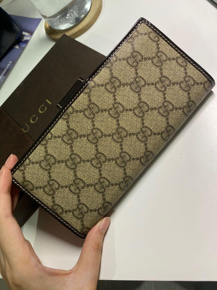 Vintage gucci bifold wallet clearance