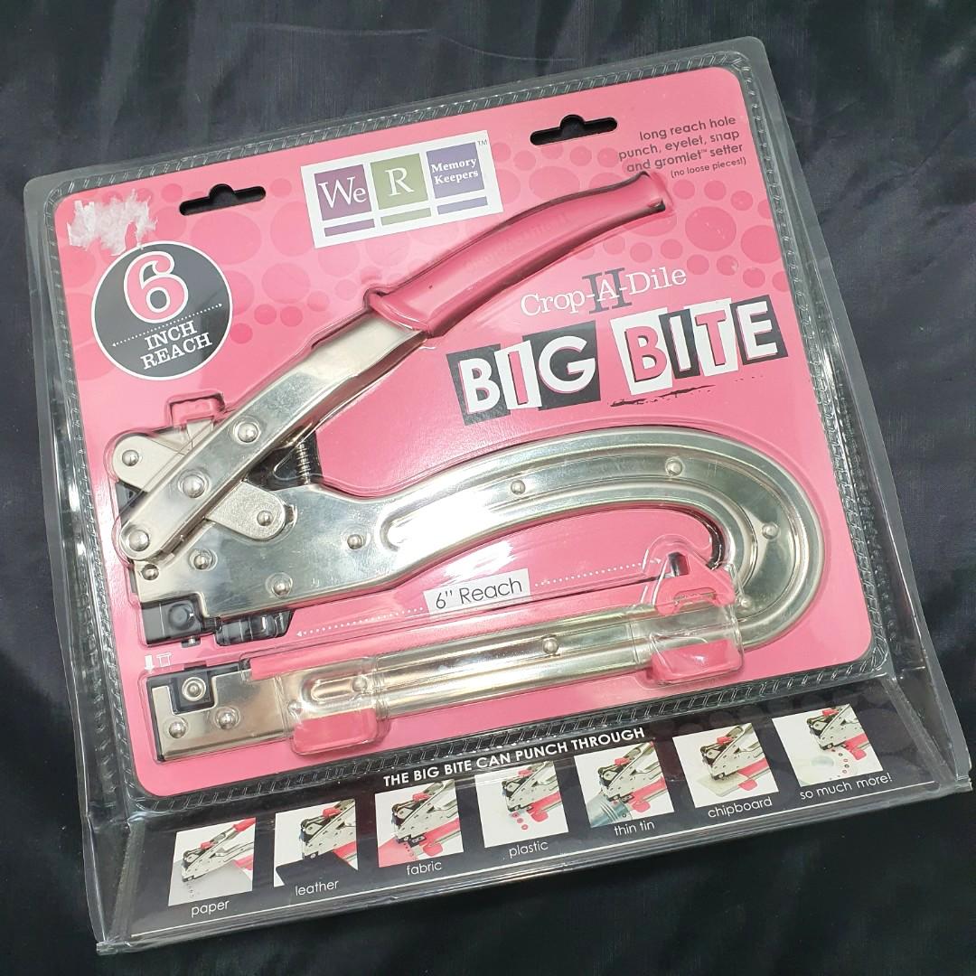 We R Memory Keepers Crop A Dile II Big Bite Punch (Hole Punch and Snap & Eyelet  Setter), Hobbies & Toys, Stationery & Craft, Stationery & School Supplies  on Carousell
