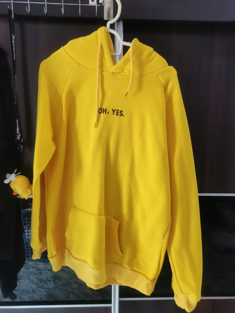 Oh yes yellow hoodie sale