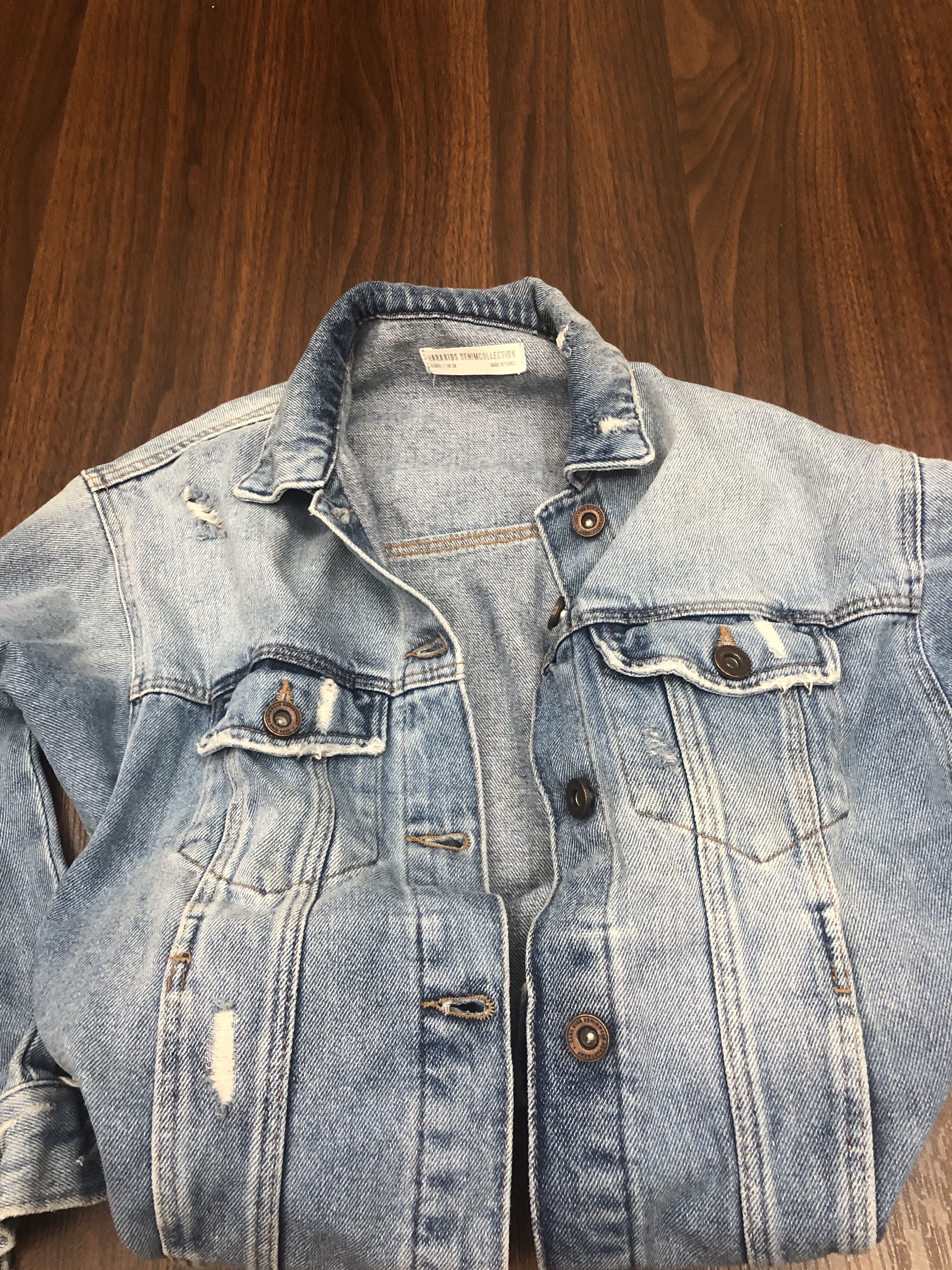 Zara acid cheap wash denim jacket