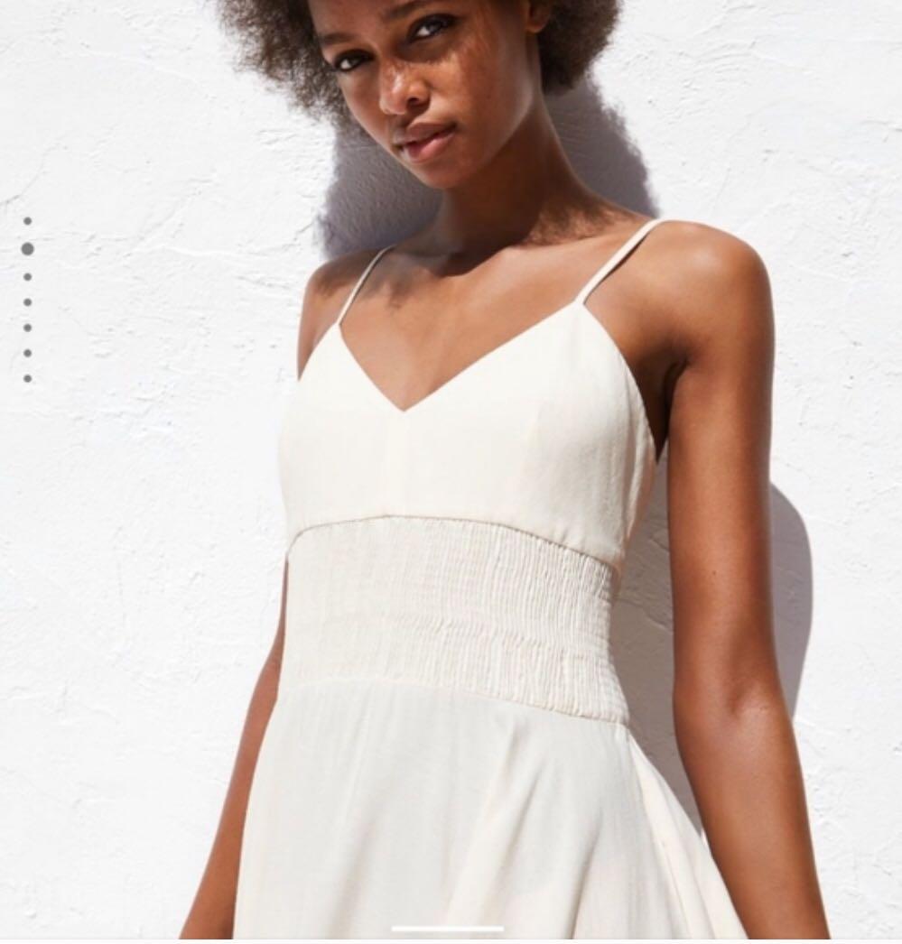 zara linen maxi dress