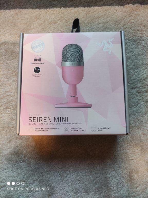 10 10 Razer Seiren Mini Quartz Pink Special Edition Ultra Compact Streaming Microphone Smaller Version Of Seiren X Tv Home Appliances Tv Entertainment Entertainment Systems Smart Home Devices On Carousell