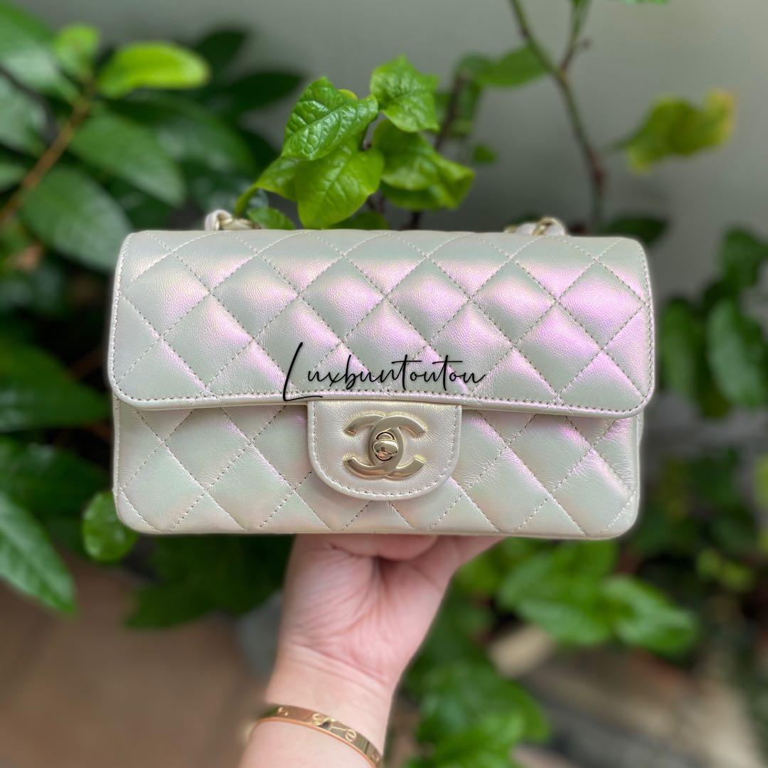 Chanel ivory iridescent shop