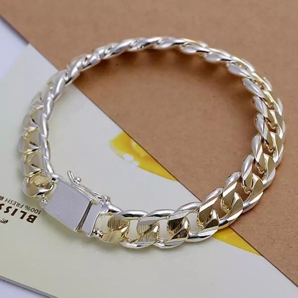 Pure silver bracelet online for mens online shopping