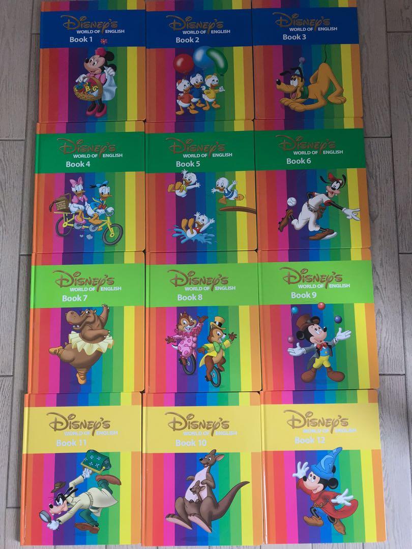🎄9成5新正版迪士尼美語世界dwe disney 主課程全12本書連14隻cd, 興趣