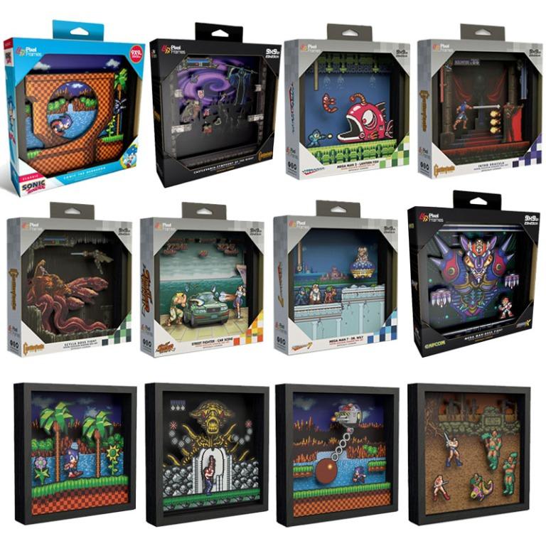 9x9 Pixel Frame Video Game Street Fighter Mega Man Contra Sonic