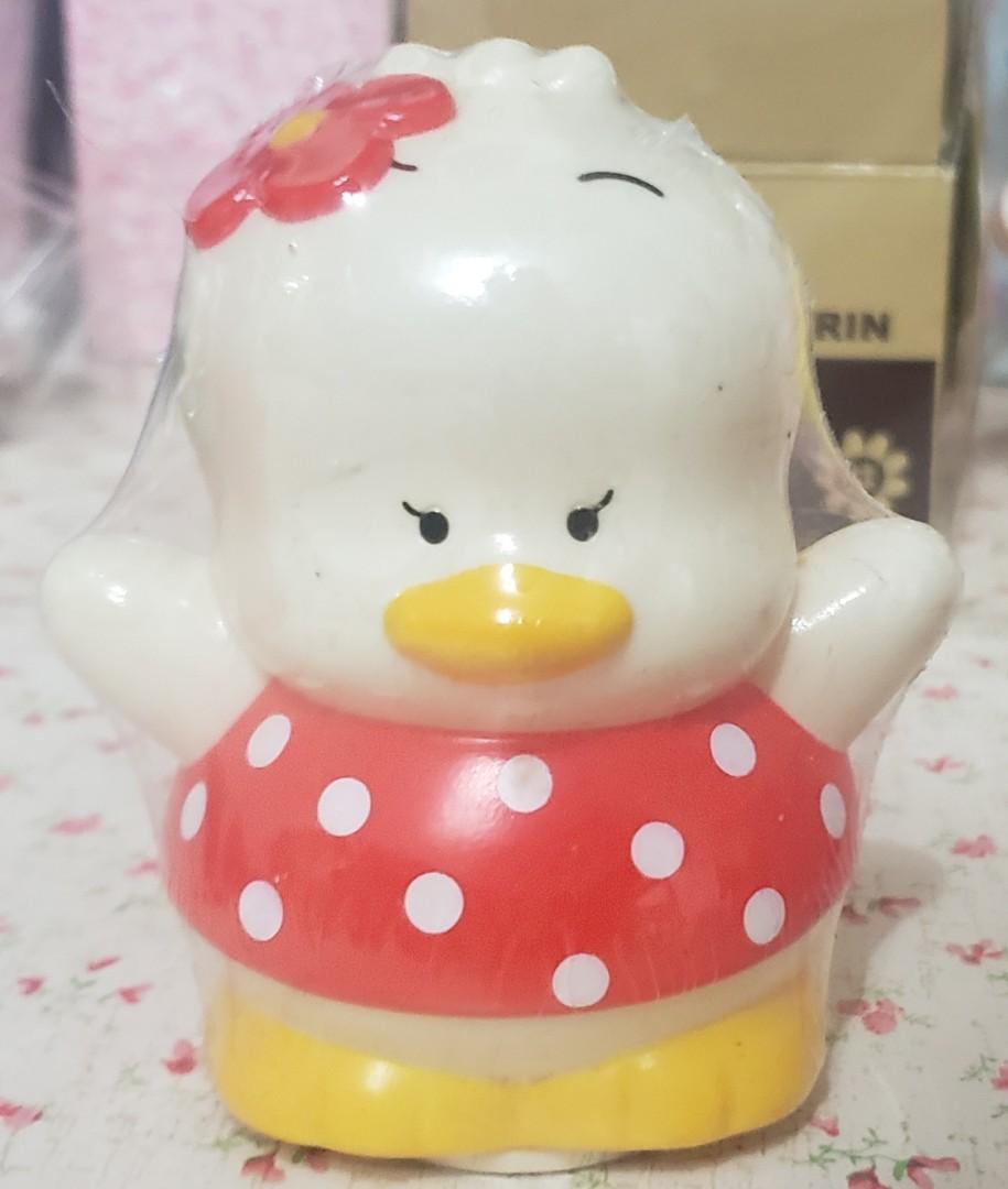 絕版sanrio Pekkle Ap鴨帆船鴨貝克鴨女朋友人形膠錢箱錢罌 興趣及遊戲 手作 自家設計 其他 Carousell