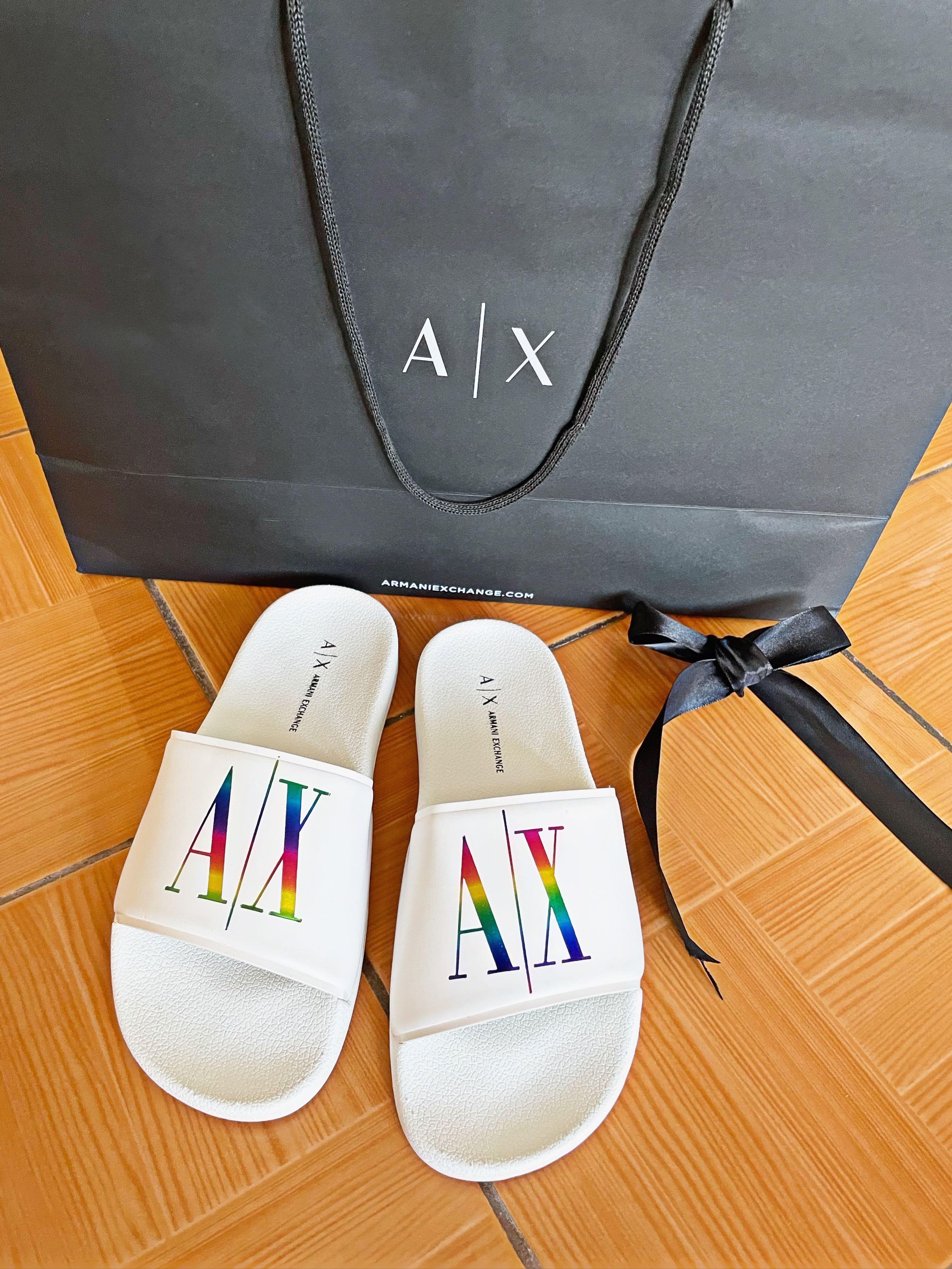 armani exchange slides womens