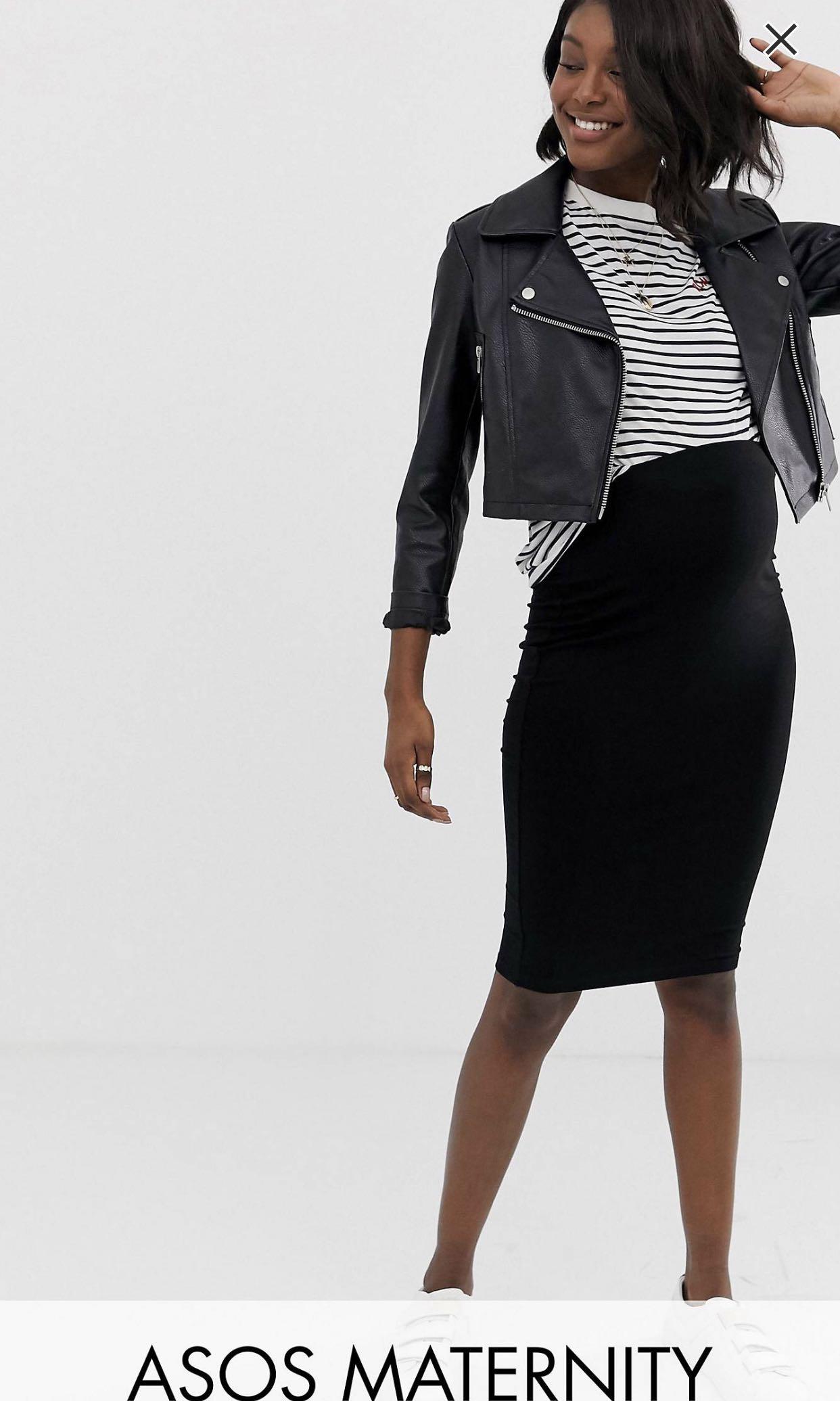ASOS Maternity Jersey Pencil skirt Women s Fashion Bottoms Skirts on Carousell