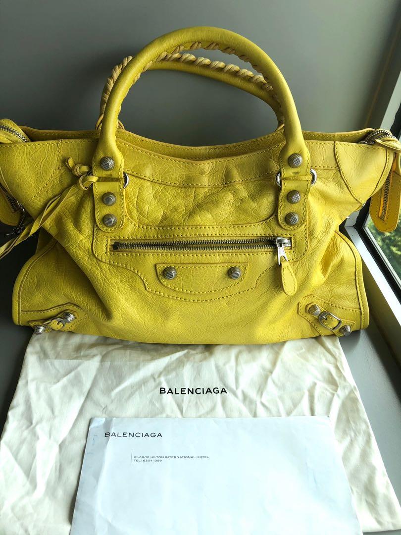 Balenciaga Classic Mini City Bag in Yellow  Lyst