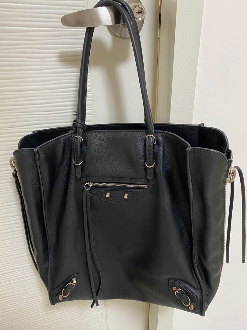 Papier leather handbag Balenciaga Pink in Leather  25497293