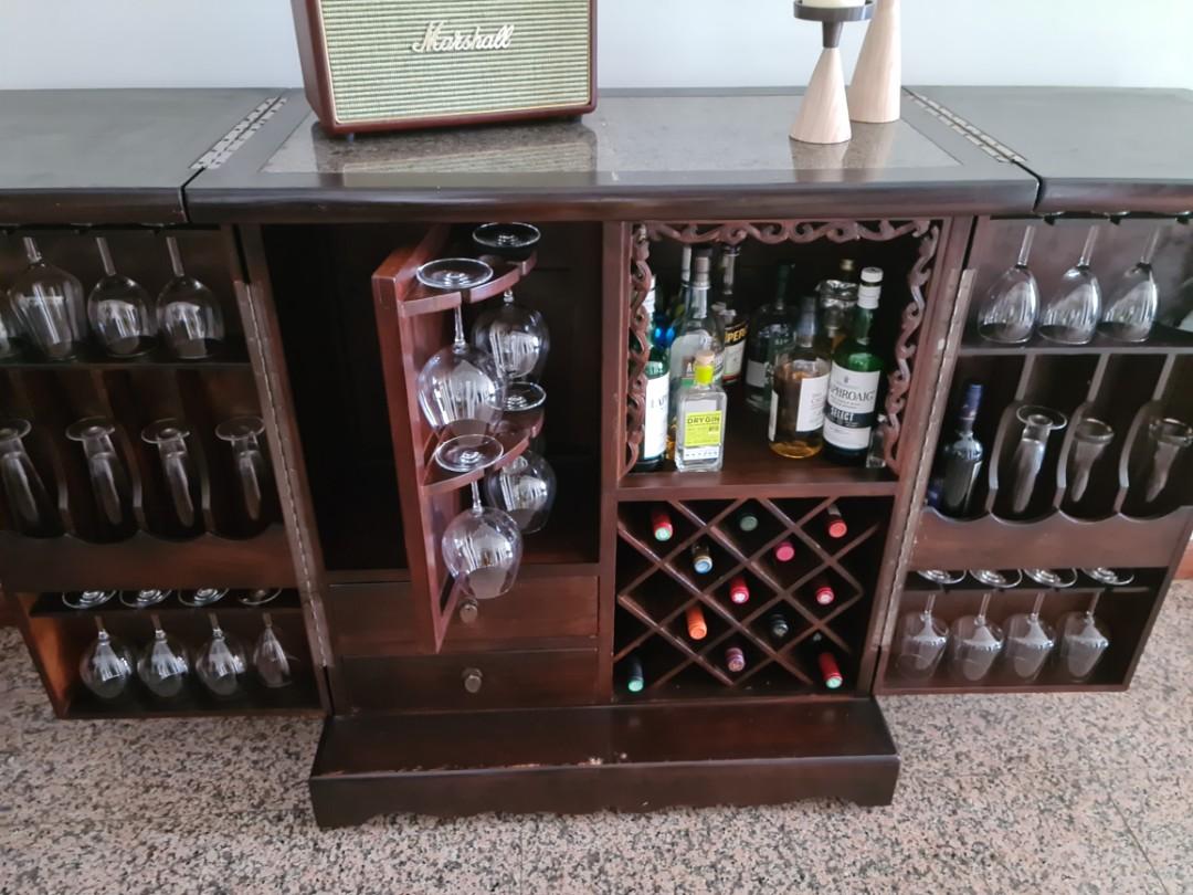 Dempsey hotsell bar cabinet