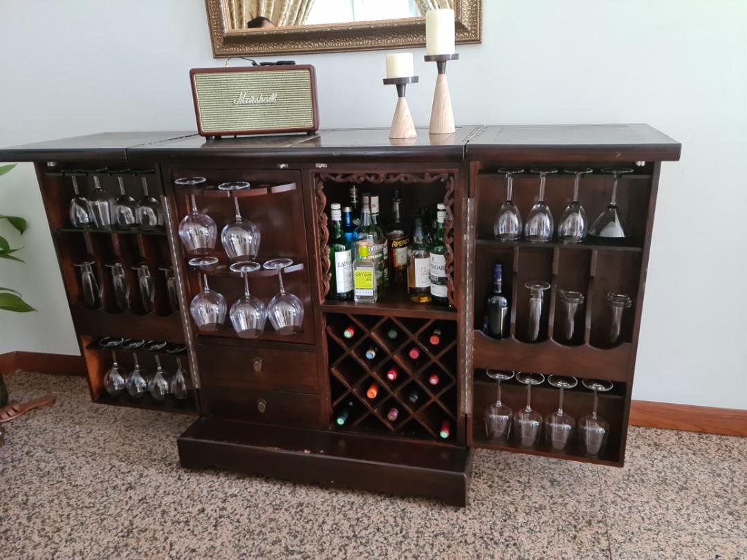 Dempsey hotsell bar cabinet
