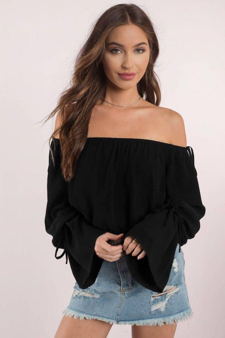 black off the shoulder top near me