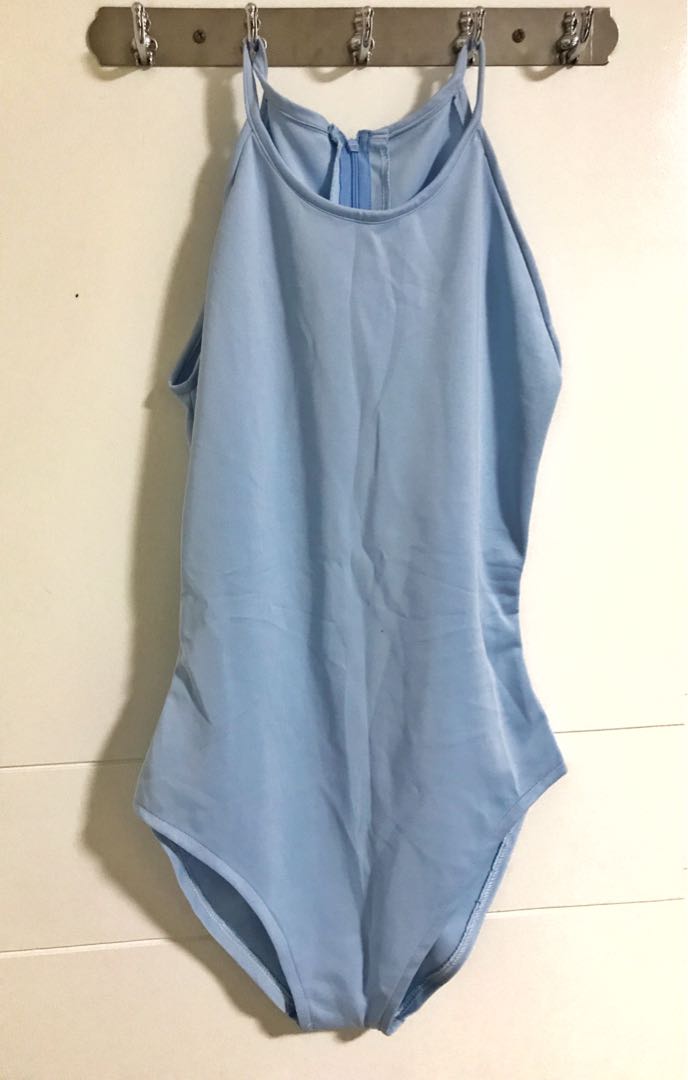 baby blue one piece swimsuit